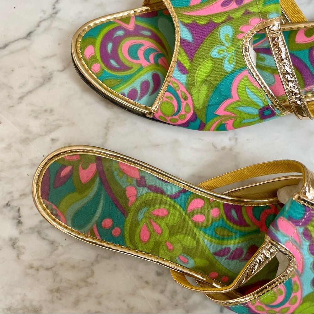 SOLD :: Vintage 60s Sandal Slides - Picture 8 of 10